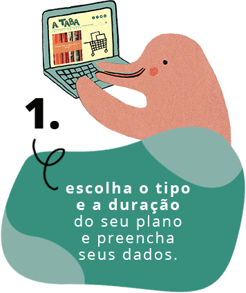 escolha o tipo e a duração do seu plano e preencha seus dados.
